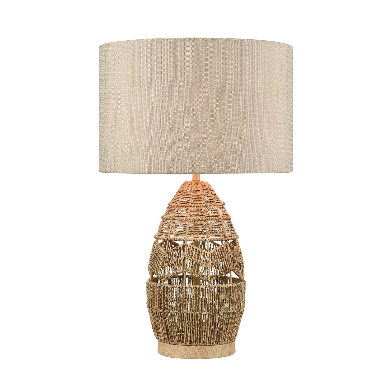 Agence Viva Husk Natural Woven Lamp - 25"h