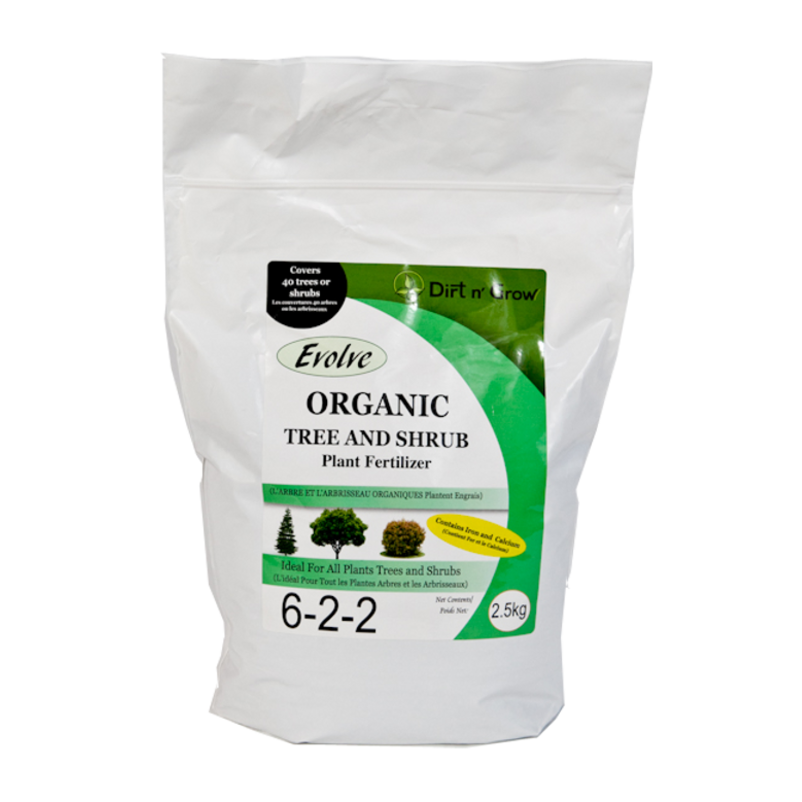 Evolve Organic Fertilizers Tree & Shrub 6-2-2 - 2.5kg