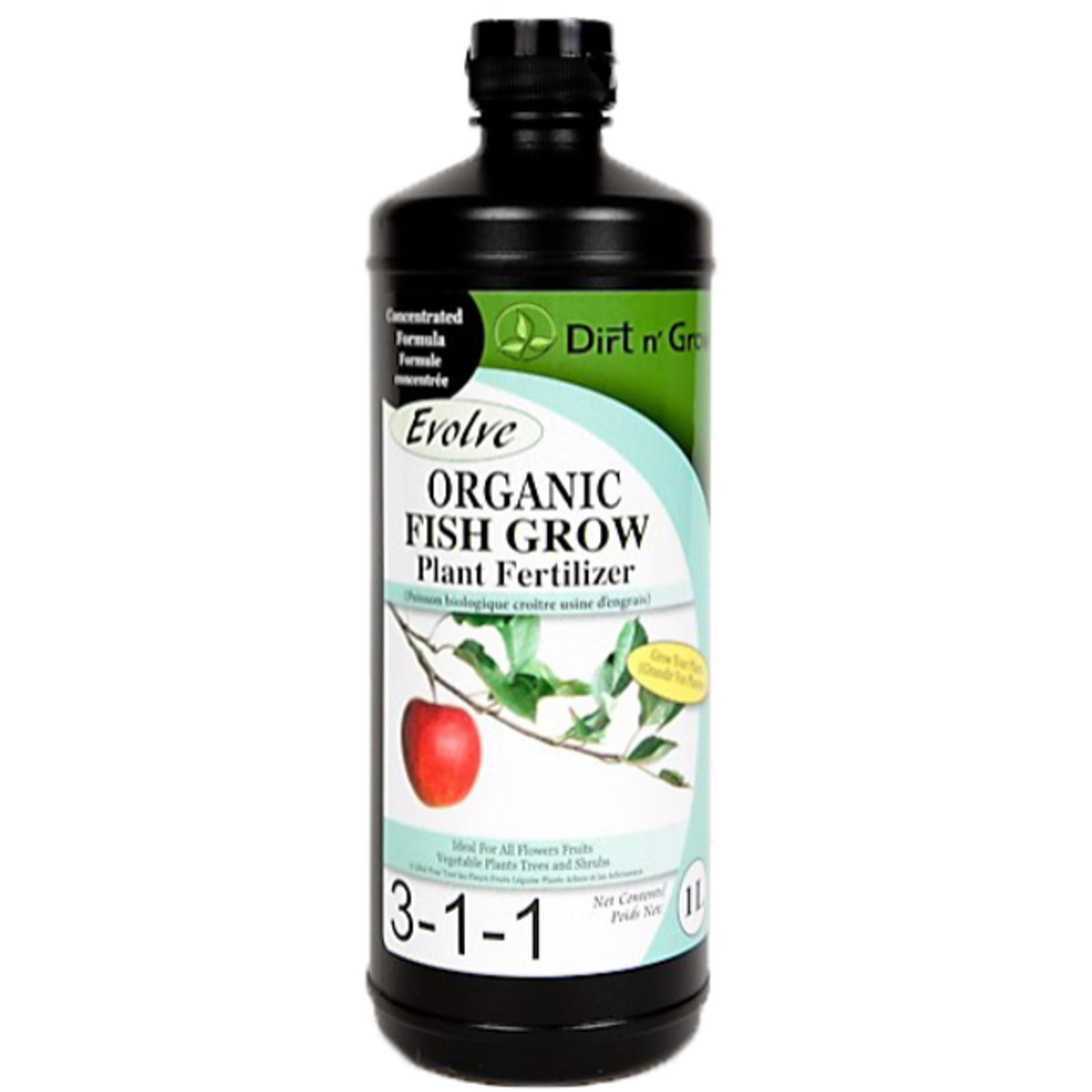 Evolve Organic Fertilizers Fish Grow 3-1-1 - 1L