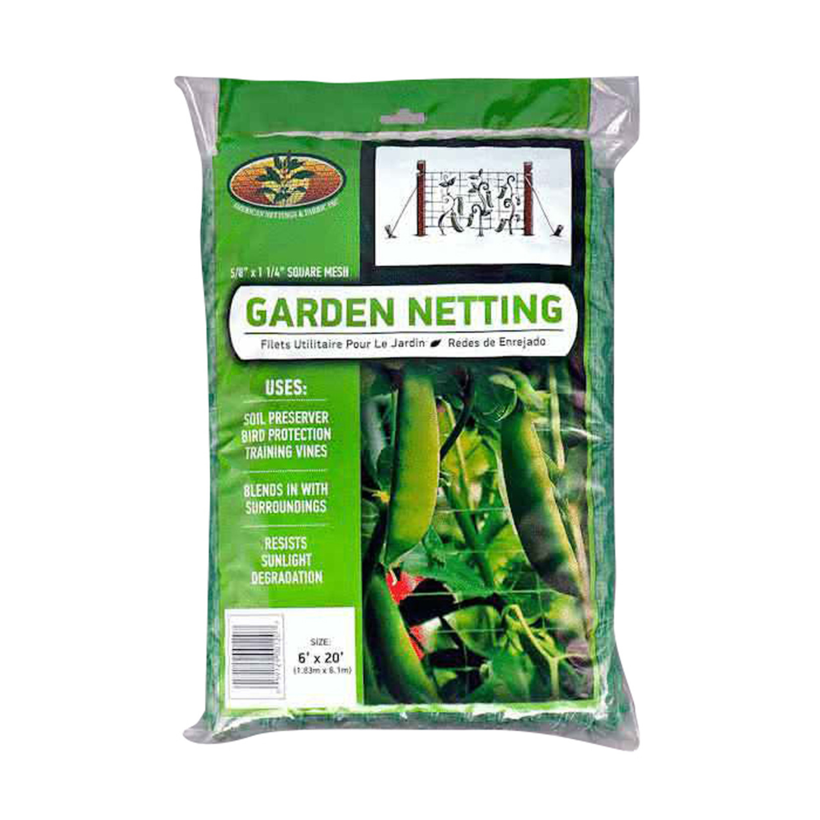 eddi's wholesale Garden Netting - 6'x12'