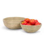 Abbott Hand Woven Rattan Bowl - 12"D