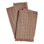 Waffle Wash Cloth - Latte - S/2