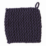 Midnight Blue Crochet Trivet