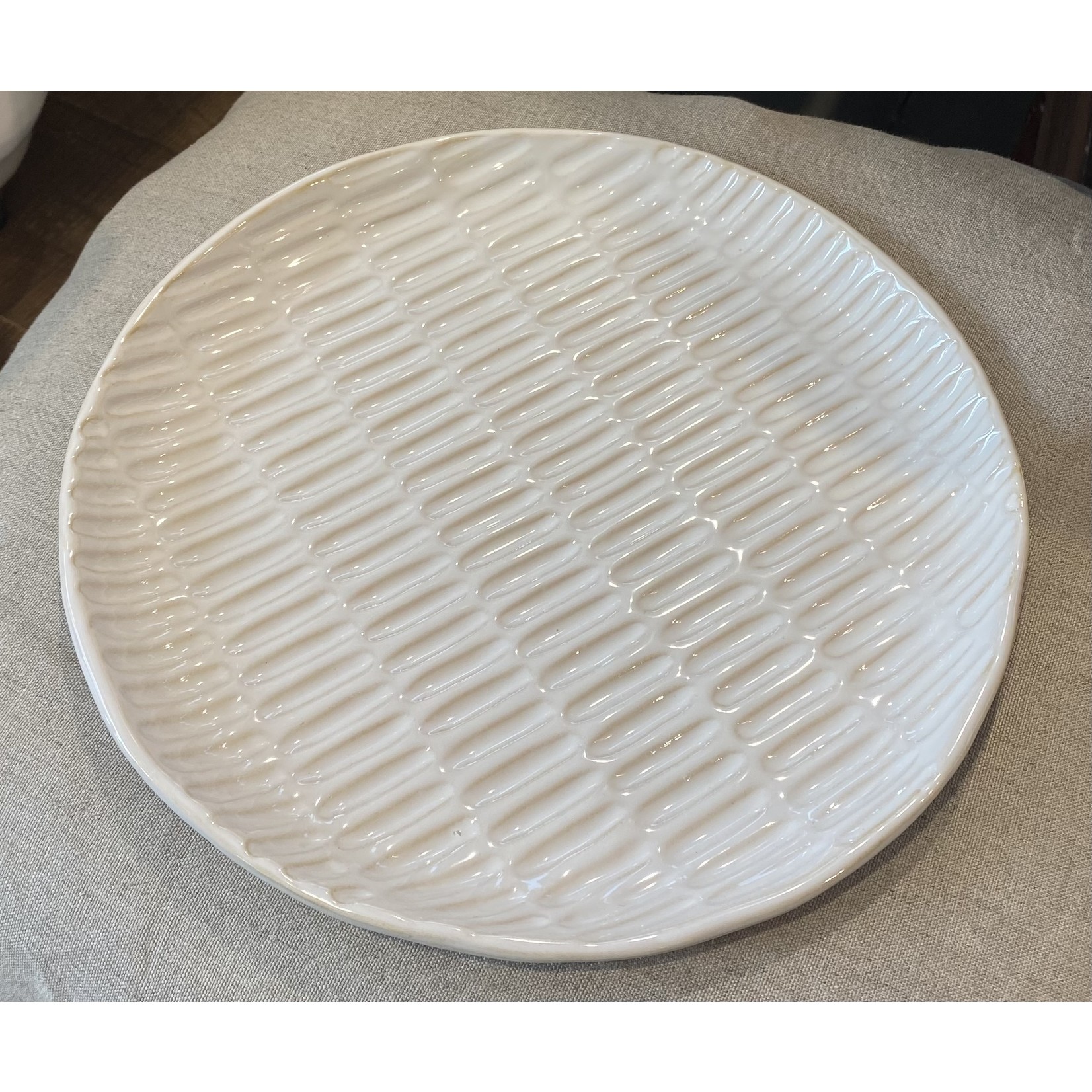 Mud Pie Oval Stoneware Plate
