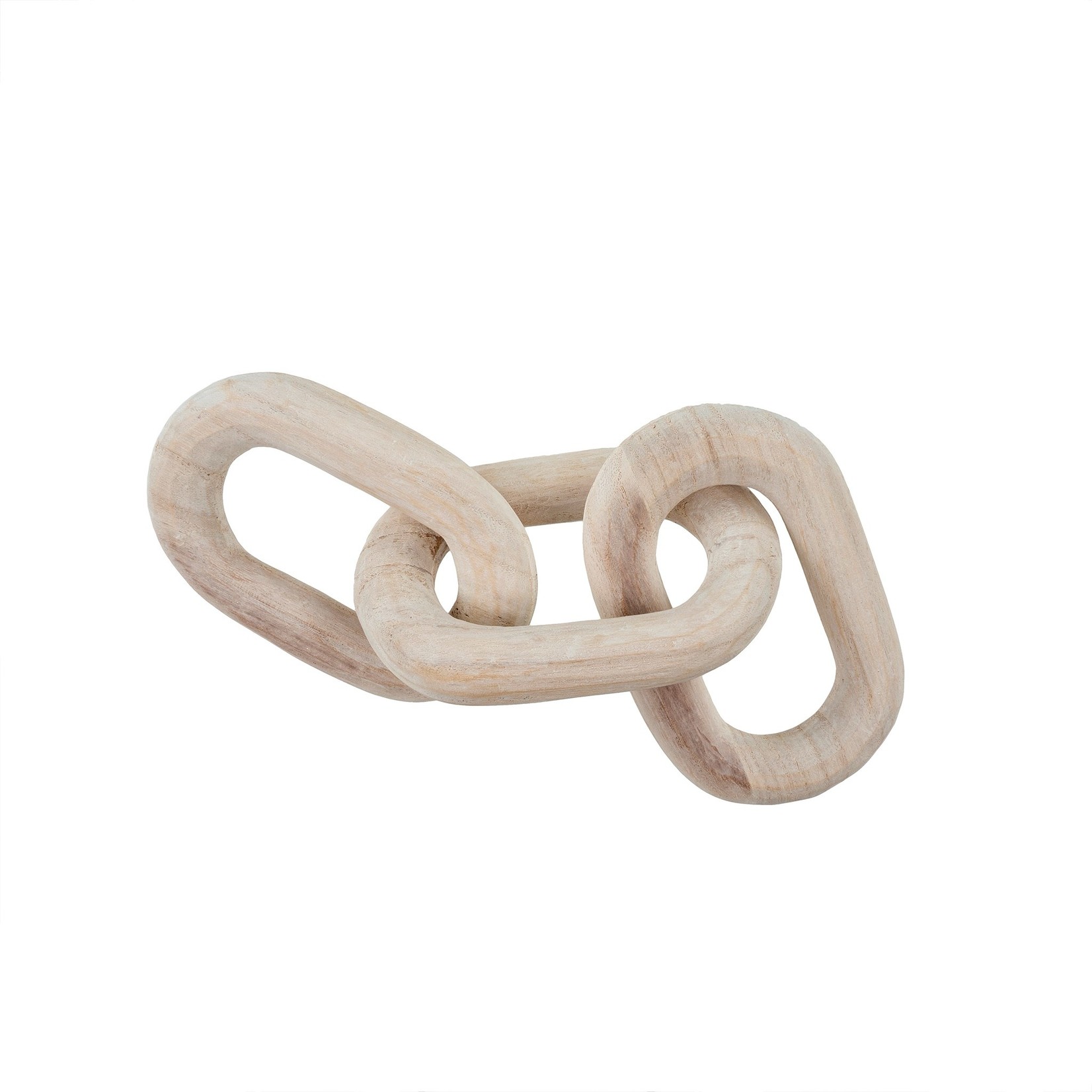 Indaba Wooden Chain Links - White