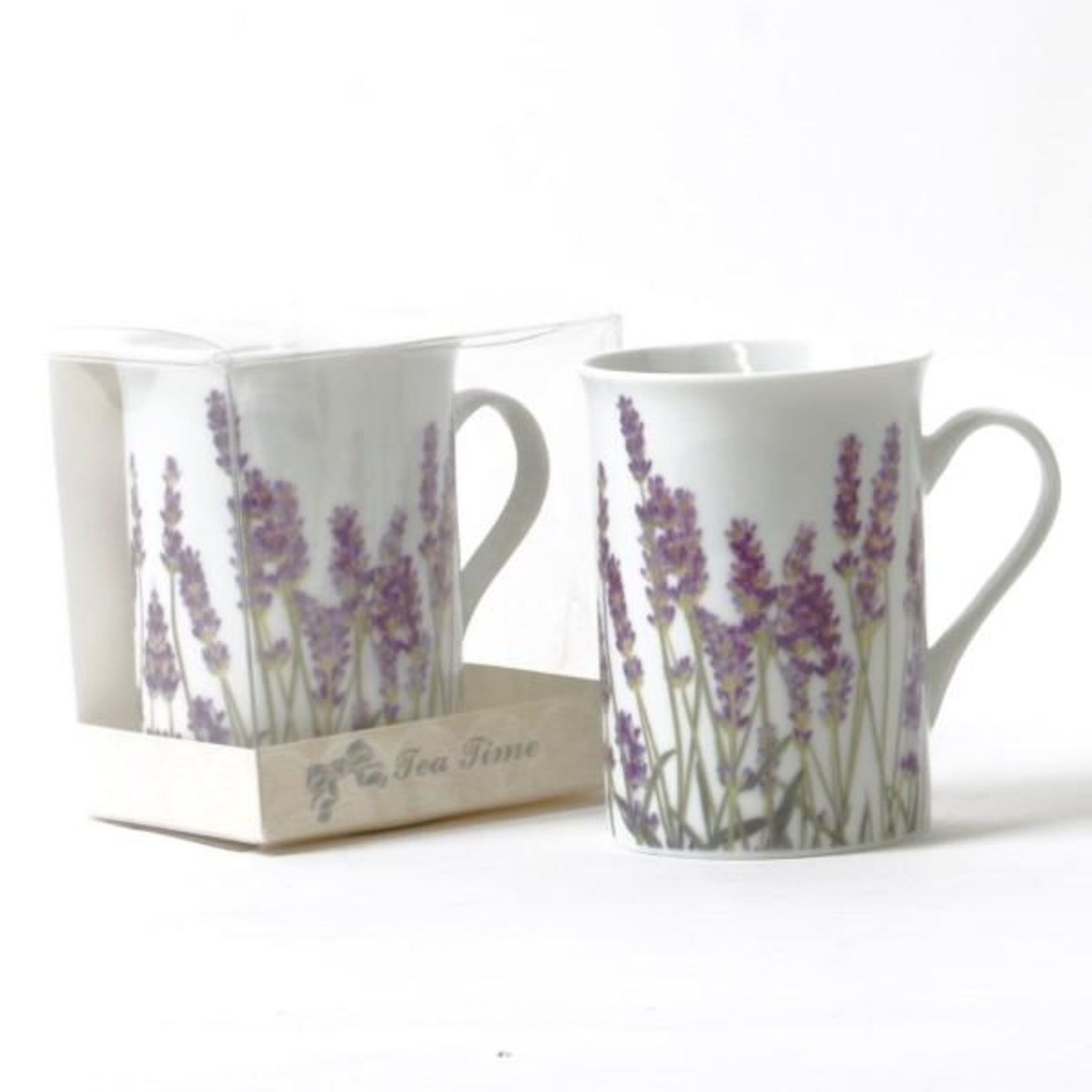 Forpost Trade Lavender Porcelain Mug in gift box
