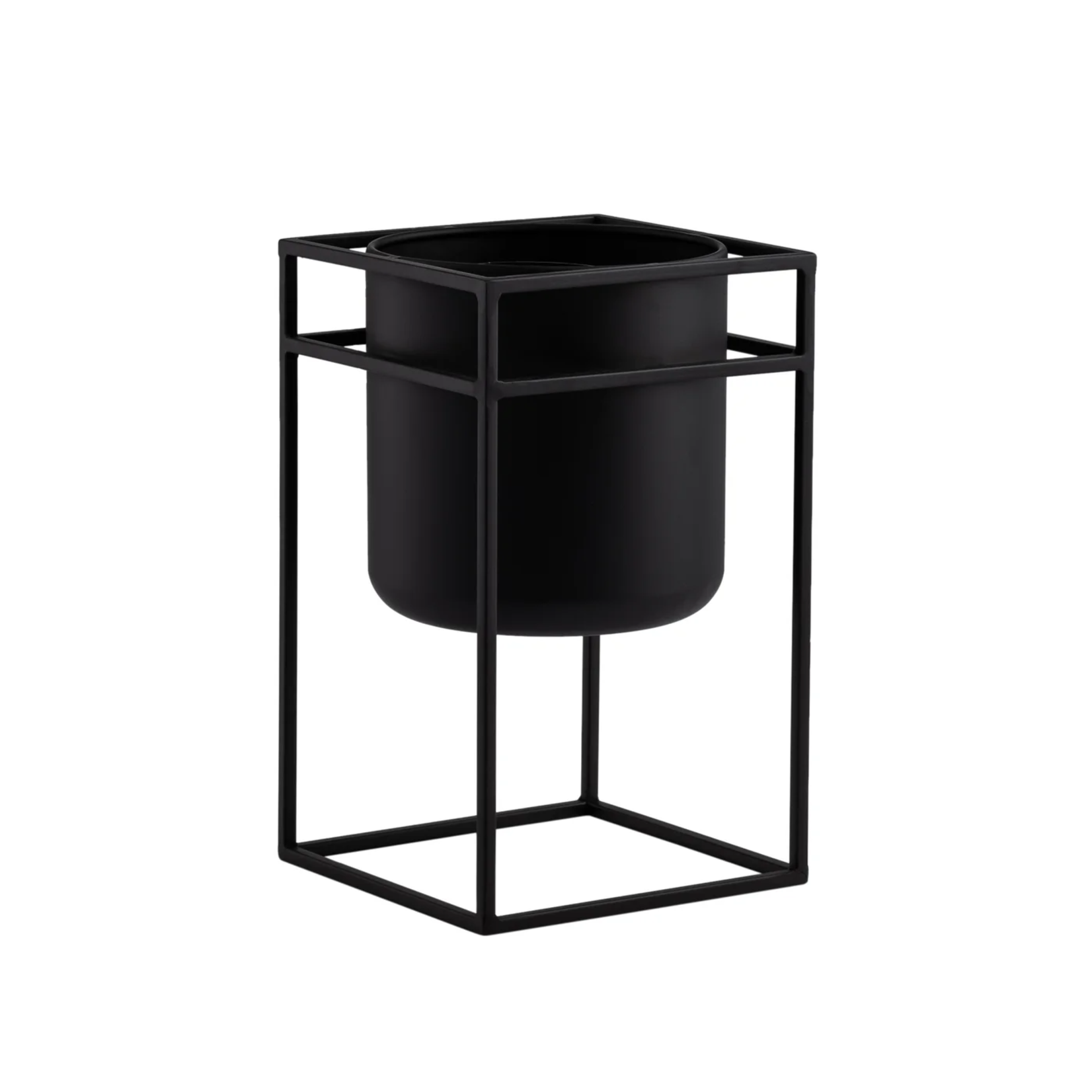 Torre & Tagus Metal Black Standing Planter - 13.25"