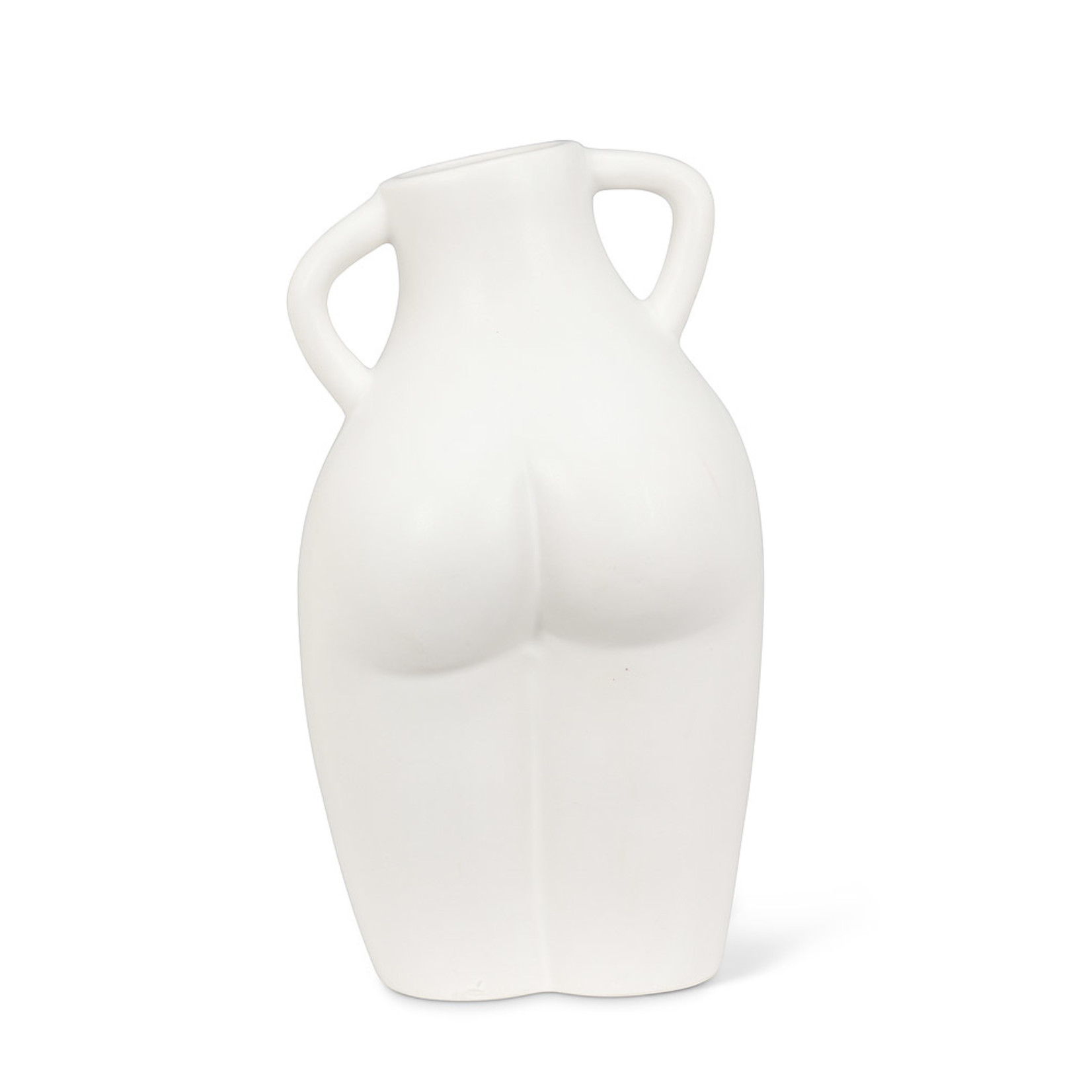 Abbott Feminine Body Vase - White - 9"