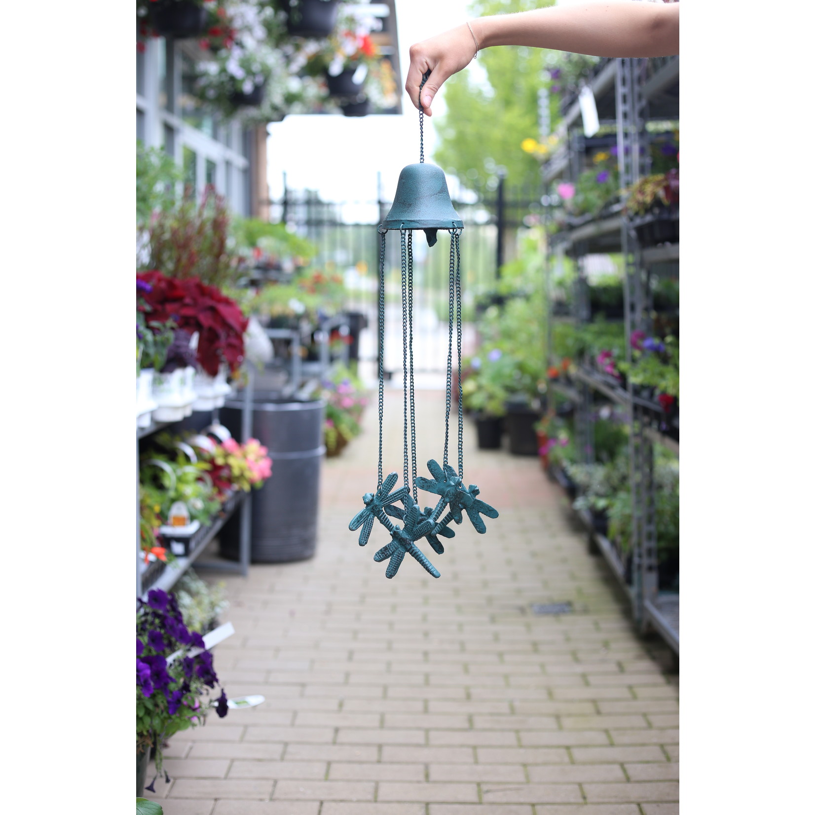 Evergreen Dragonfly Bell Wind Chime