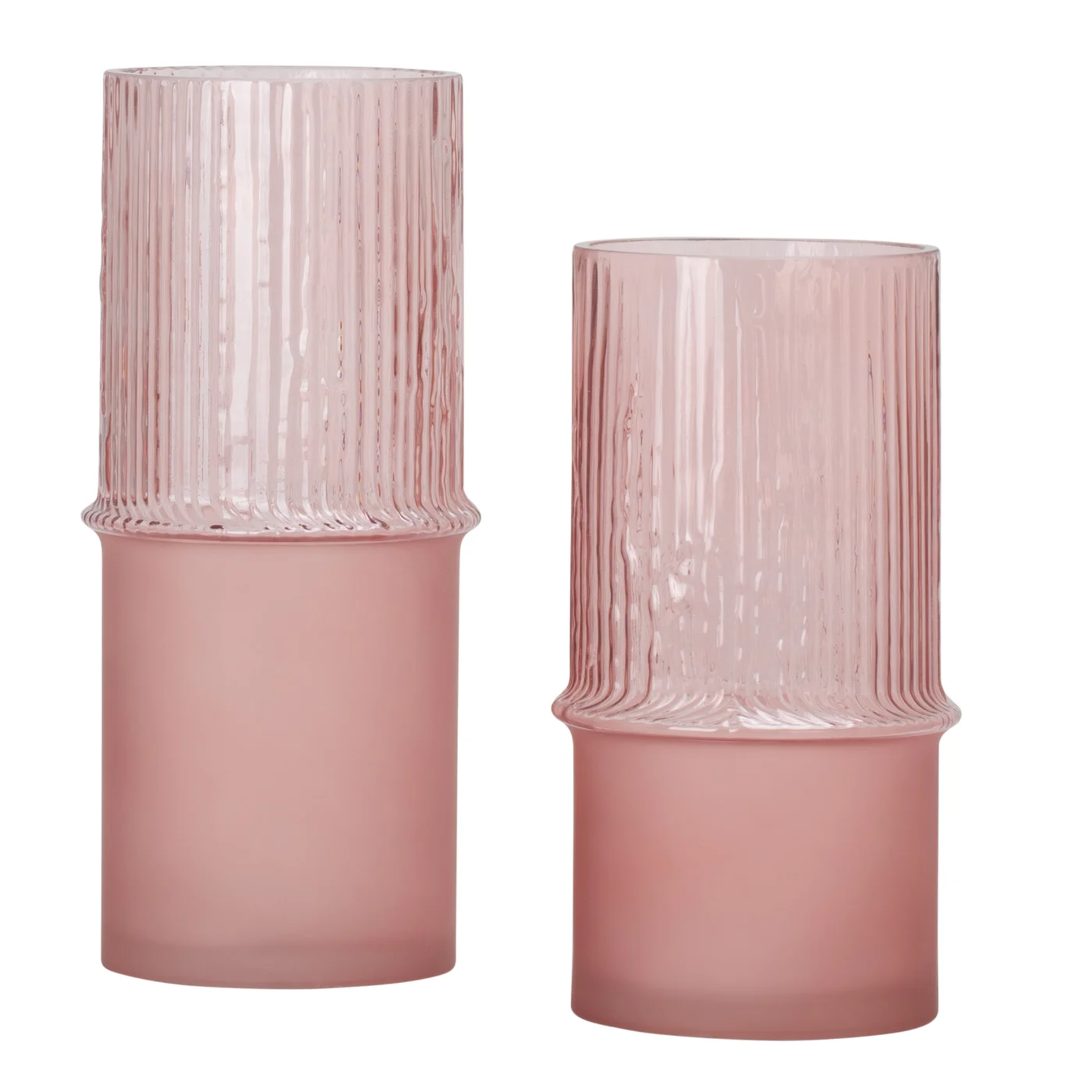 Torre & Tagus Tivoli Cylinder Vase - Pink - 12"h
