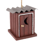 Christmas Forever Wooden Out House Ornament