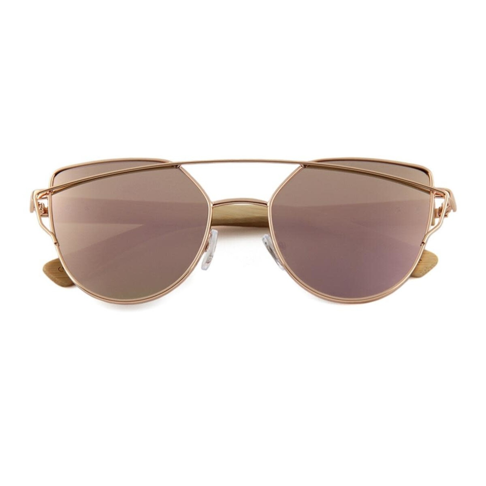 Kuma Sunglasses Olive - Rose Gold