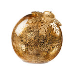 Evergreen Gold Glass LED Ornament