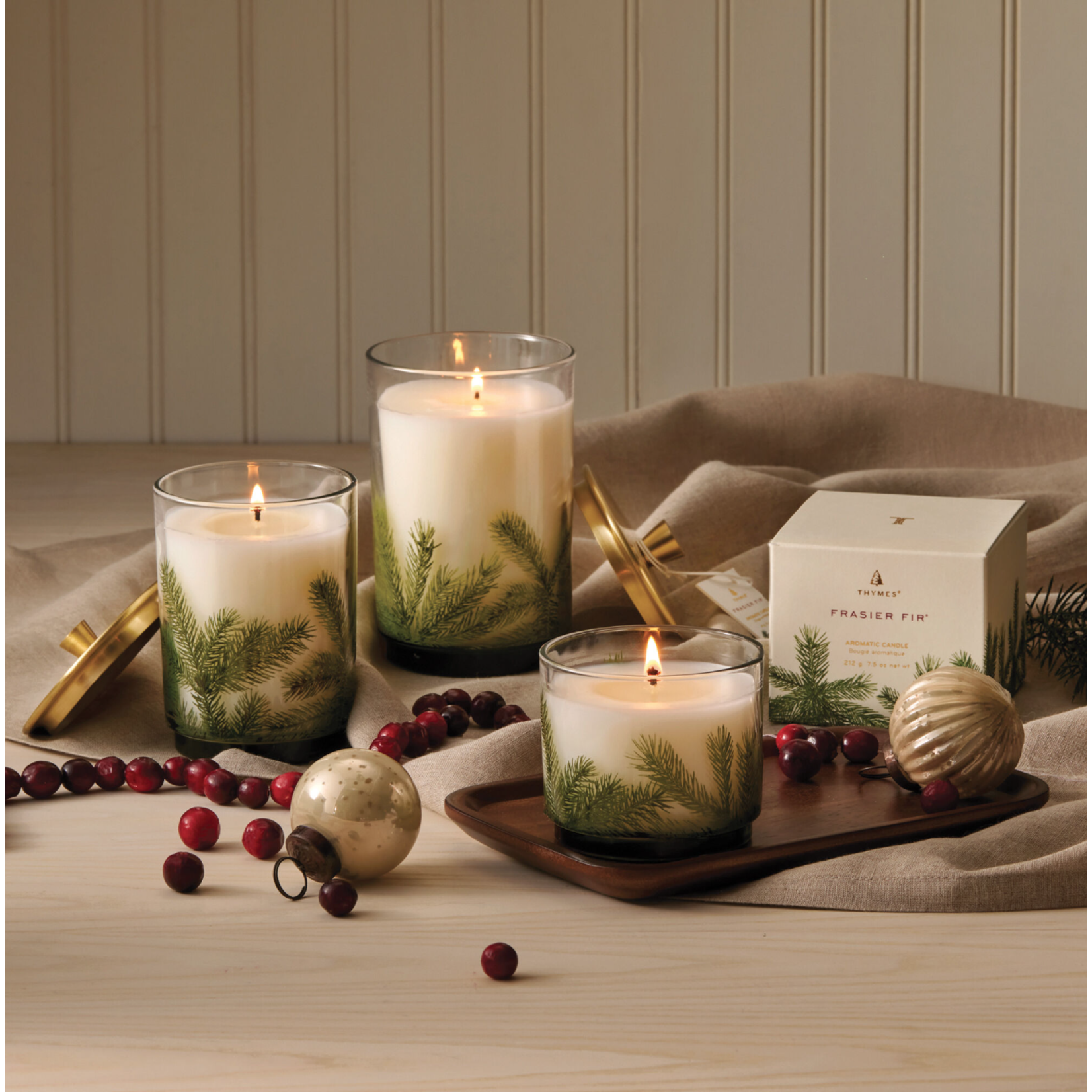 Thymes Frasier Fir Small Candle - Pine Needle