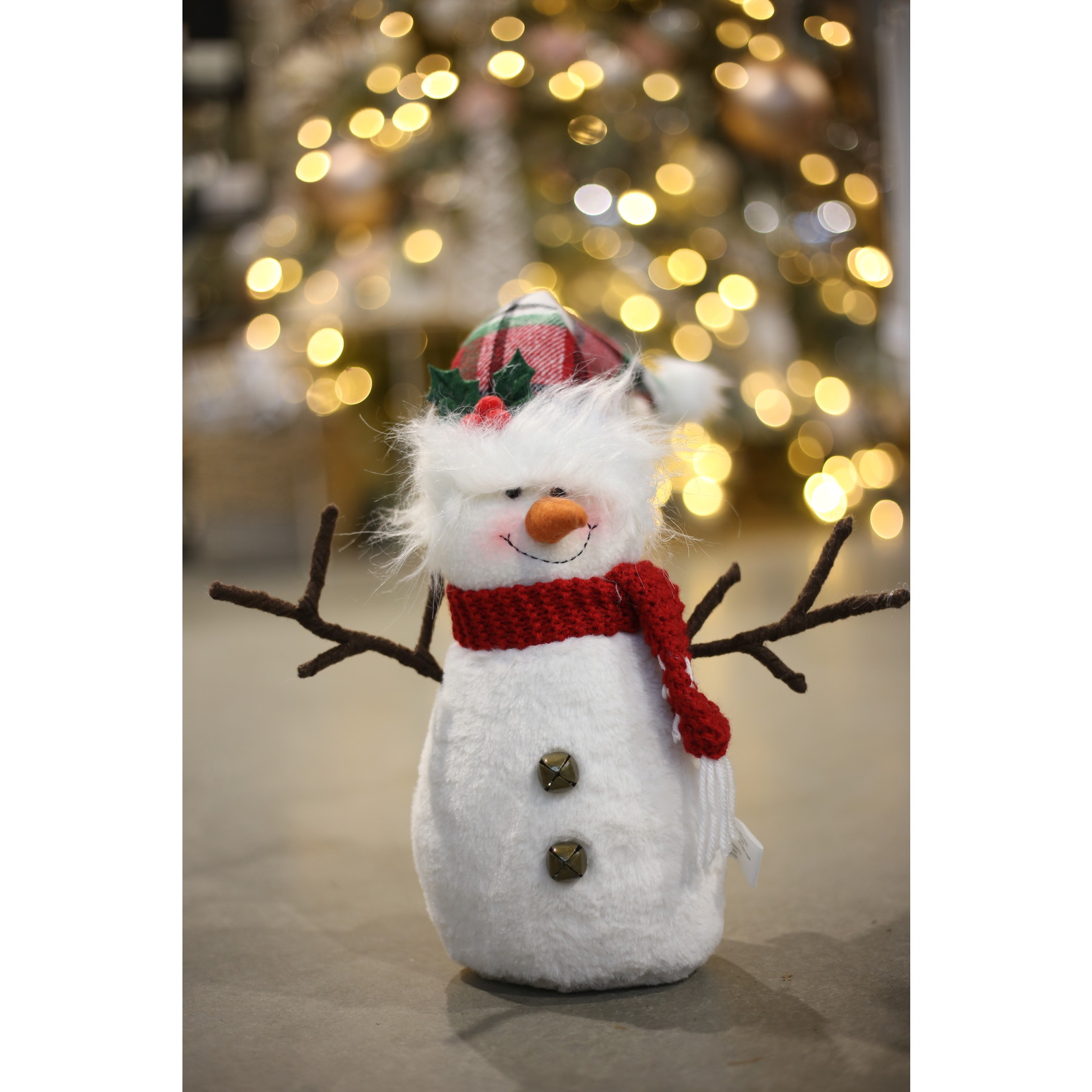 Christmas Forever 12" White Plush Snowman