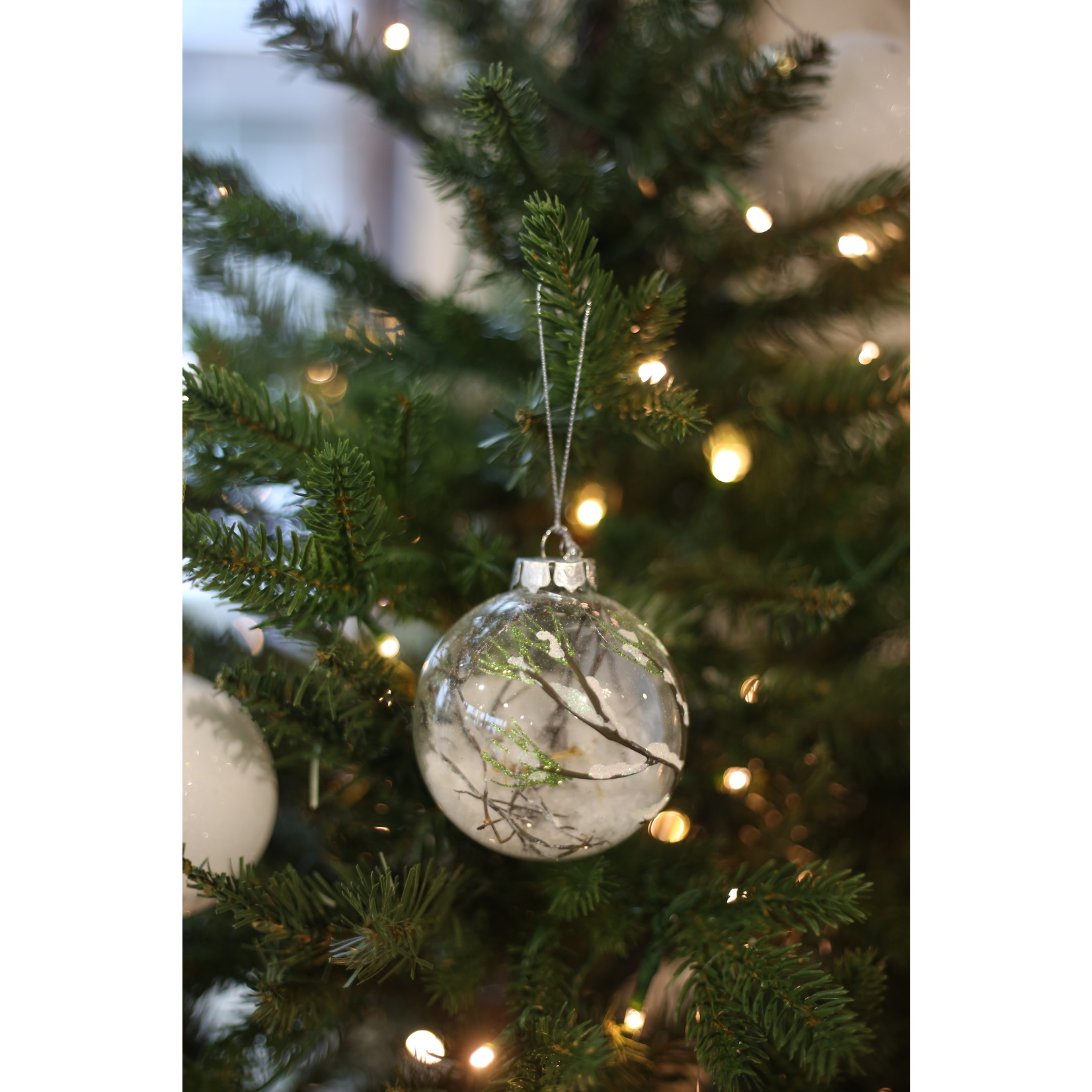 Christmas Forever 3.5" Glass Ball Ornament