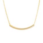 Lolo Jewellery Gold Tube Necklace - 16"
