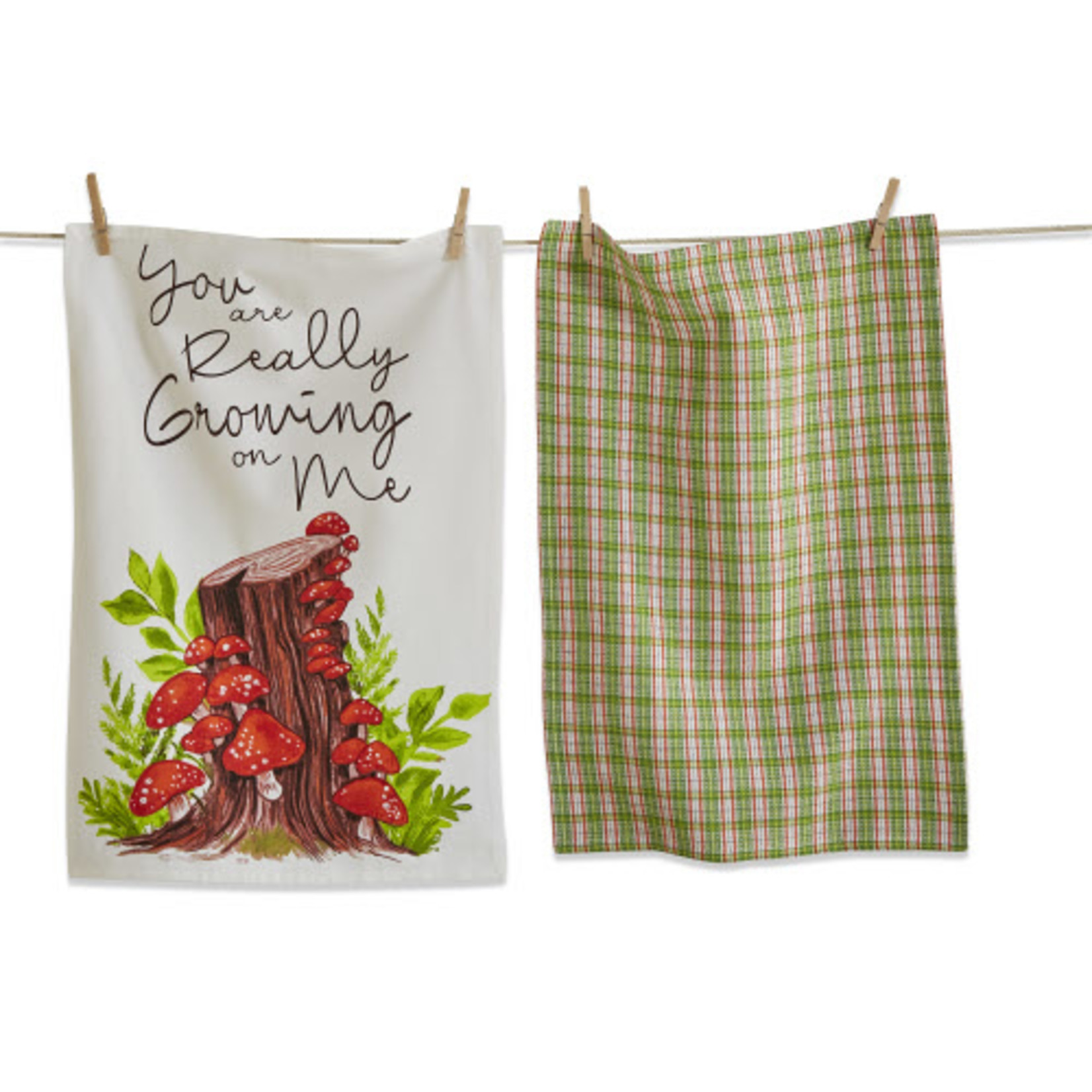 Growing on Me Dishtowel - S/2