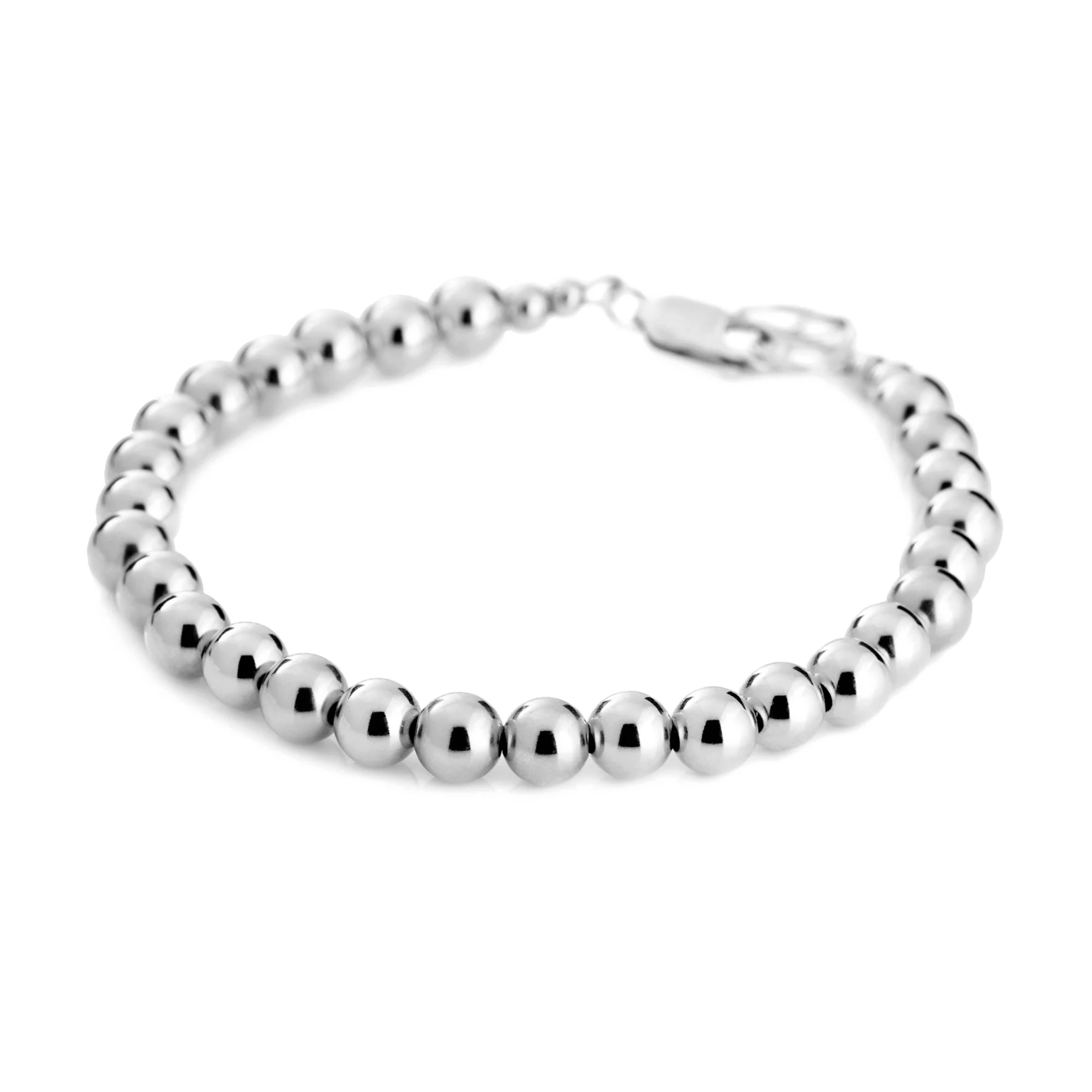 Lolo Jewellery Silver Ball Bracelet - 6mm