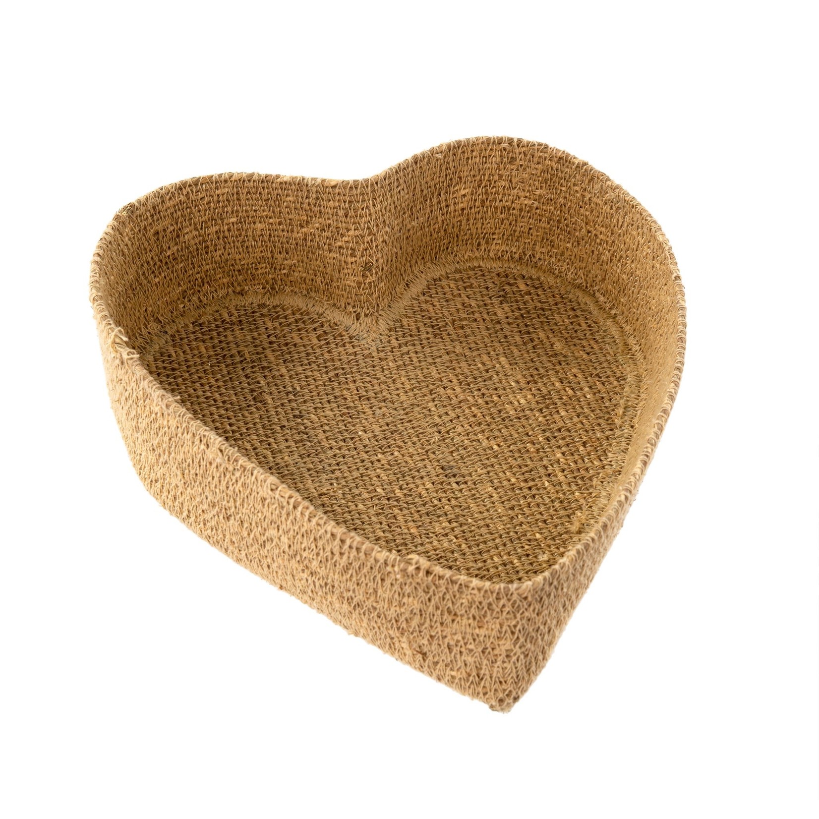 Indaba Natural Heart Seagrass Basket