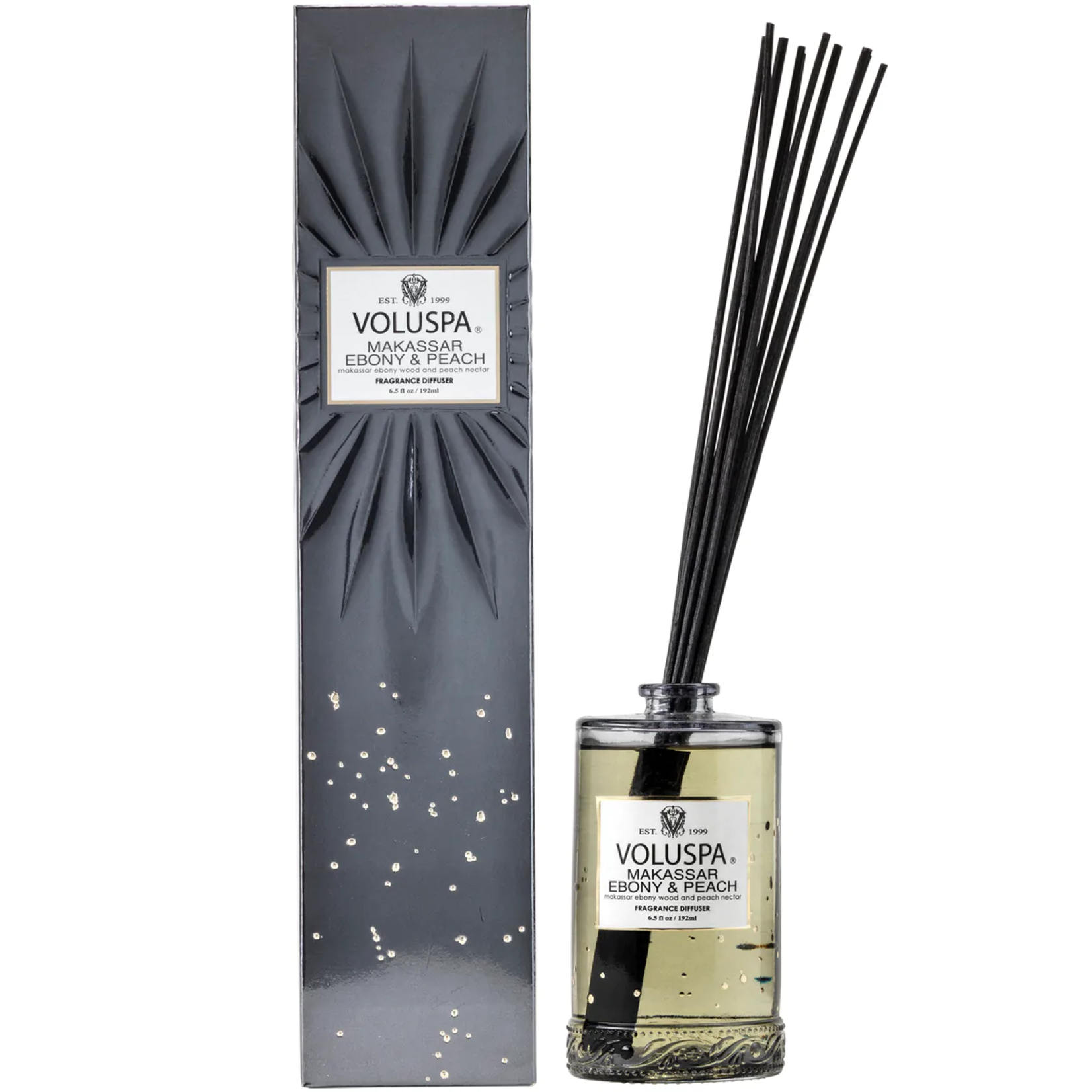 Voluspa Makassar Ebony & Peach Reed Diffuser - 6.5oz