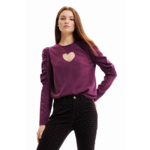 Desigual Balloon-Sleeve Heart Blouse