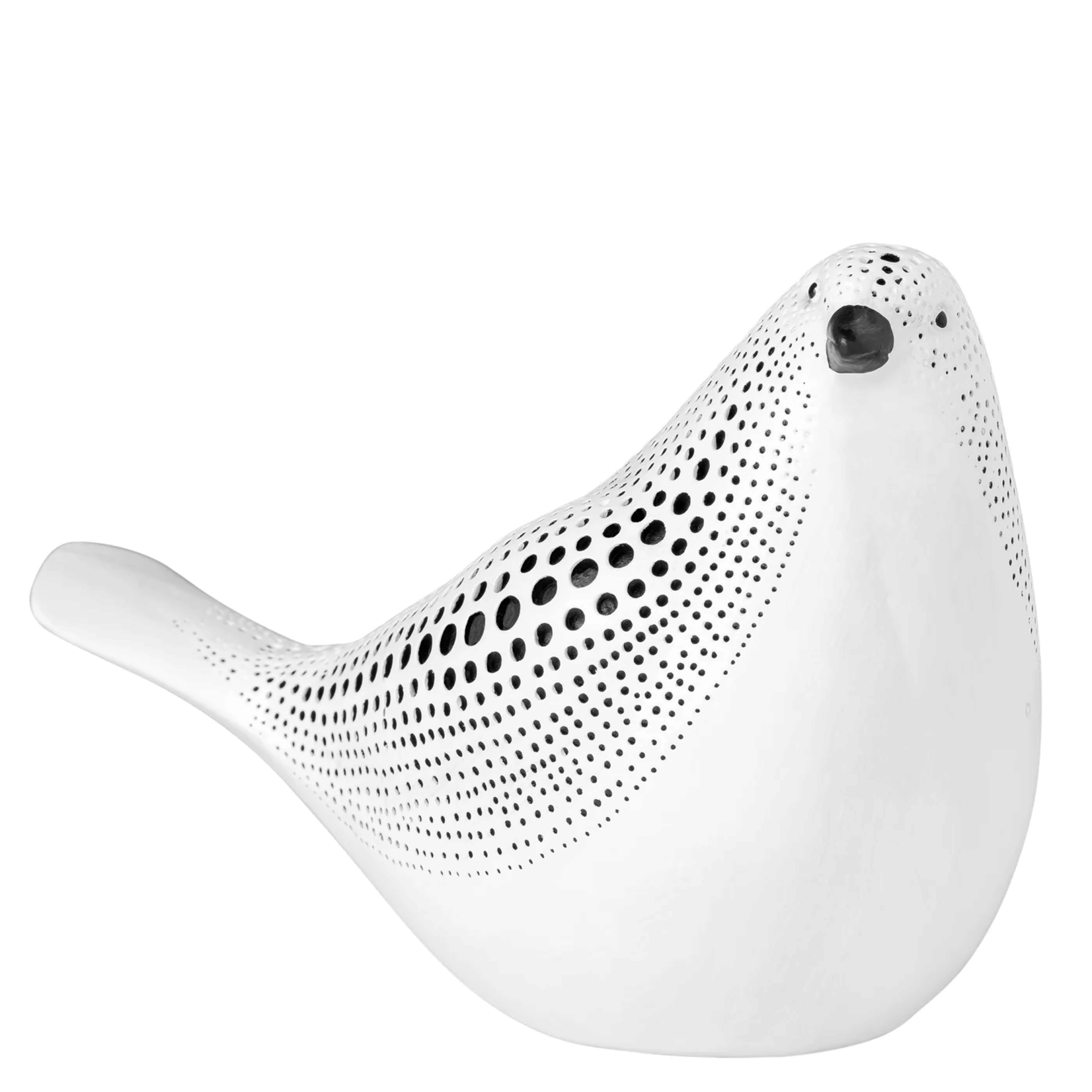 Torre & Tagus Dotted Sitting Bird - White