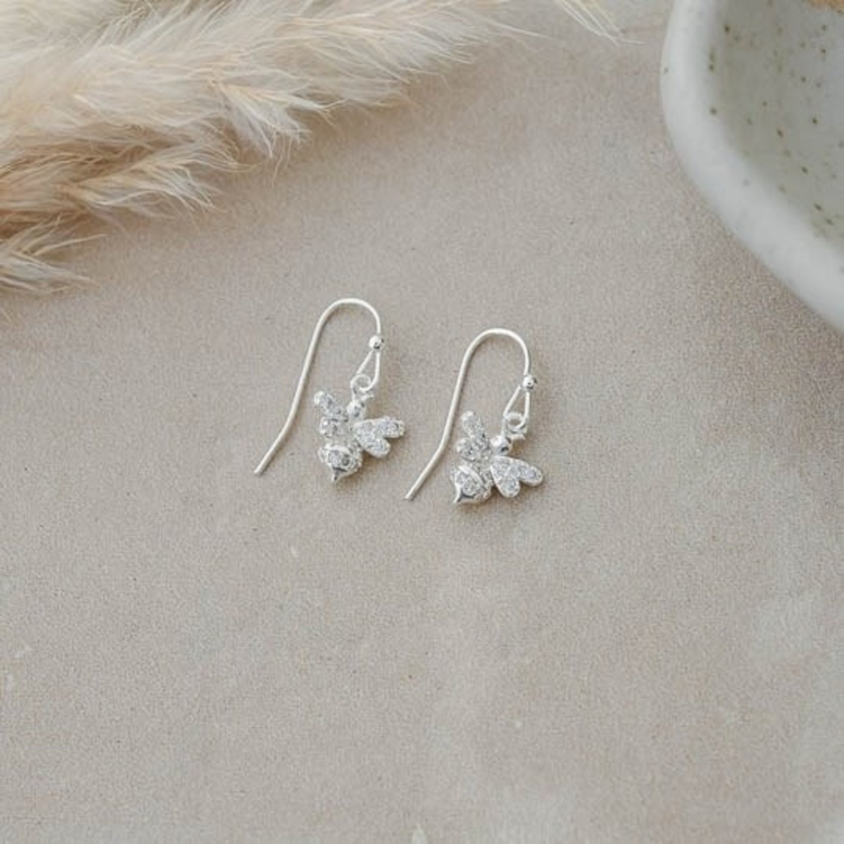 Glee Jewelry Bee Yourself Earrings - Silver