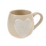 Indaba Big Heart Cream Mug