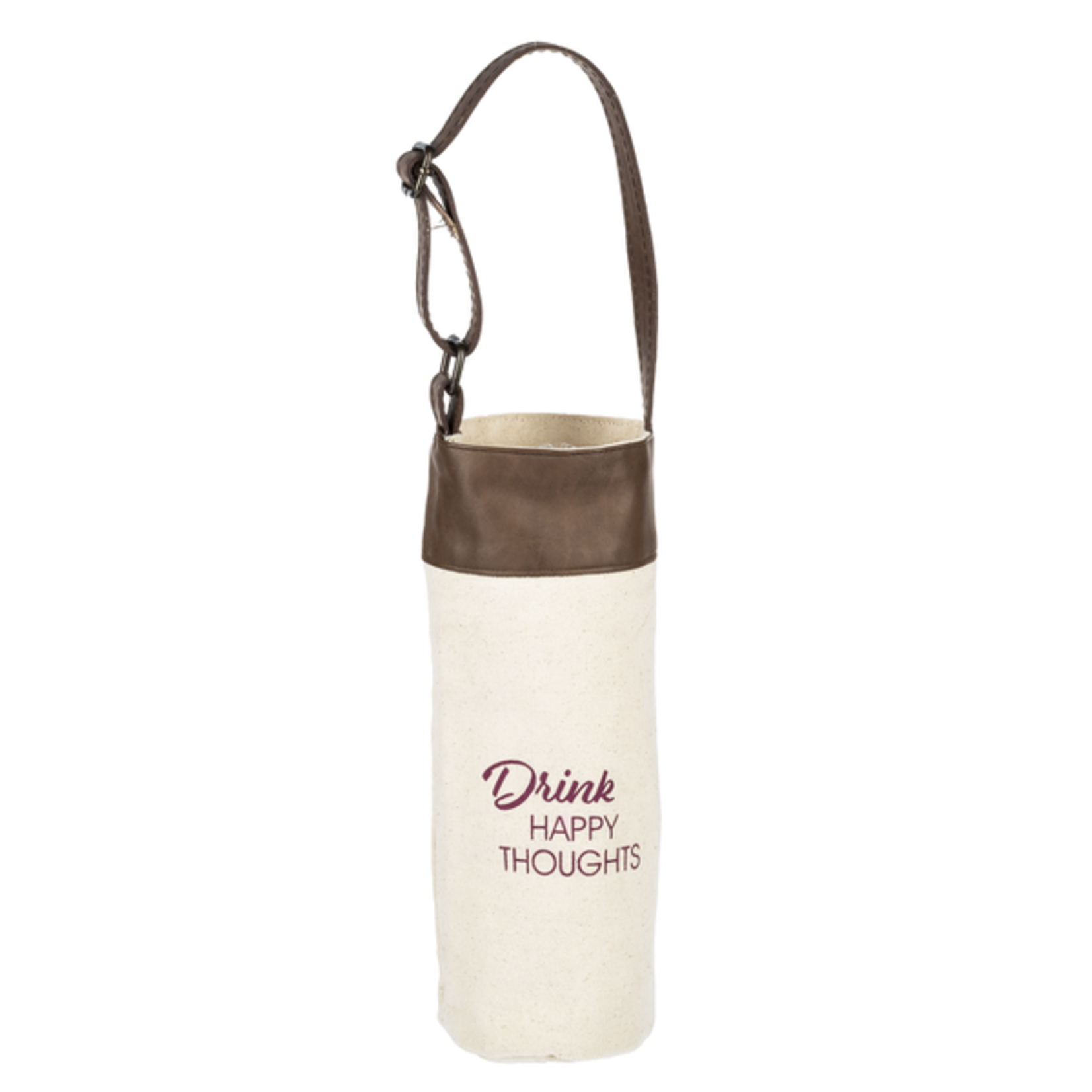 CBK Ganz Drink Happy Thoughts Wine Bag