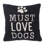 CBK Ganz Must Love Dogs Pillow - 10x10