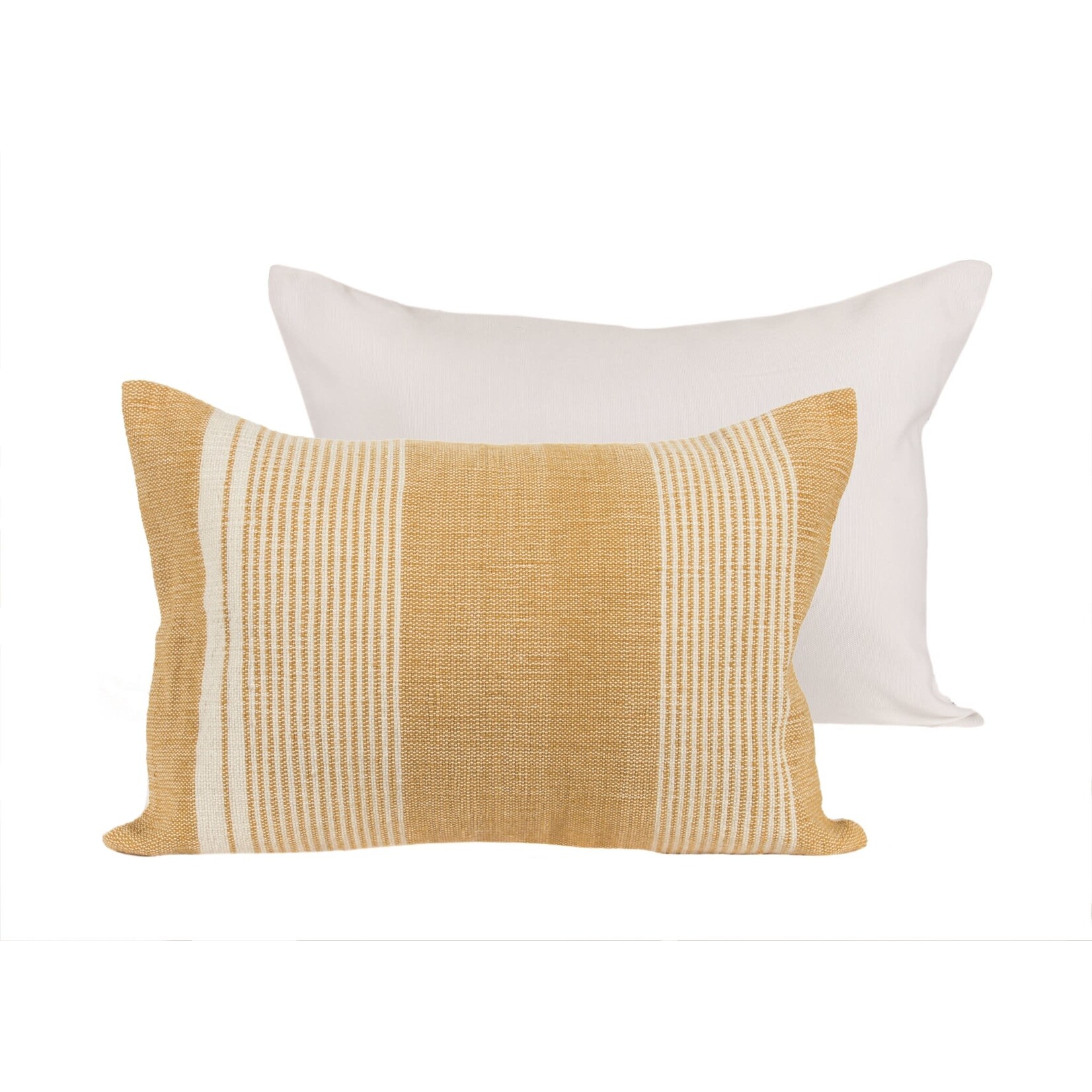 Nutcracker Mustard Stripe Pillow - Indoor/Outdoor - 20"x14"