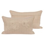 Nutcracker Embroidered Floral Pillow - 20"x12'