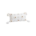 Pine Centre White Tufted Lumbar Pillow - 12"x22"