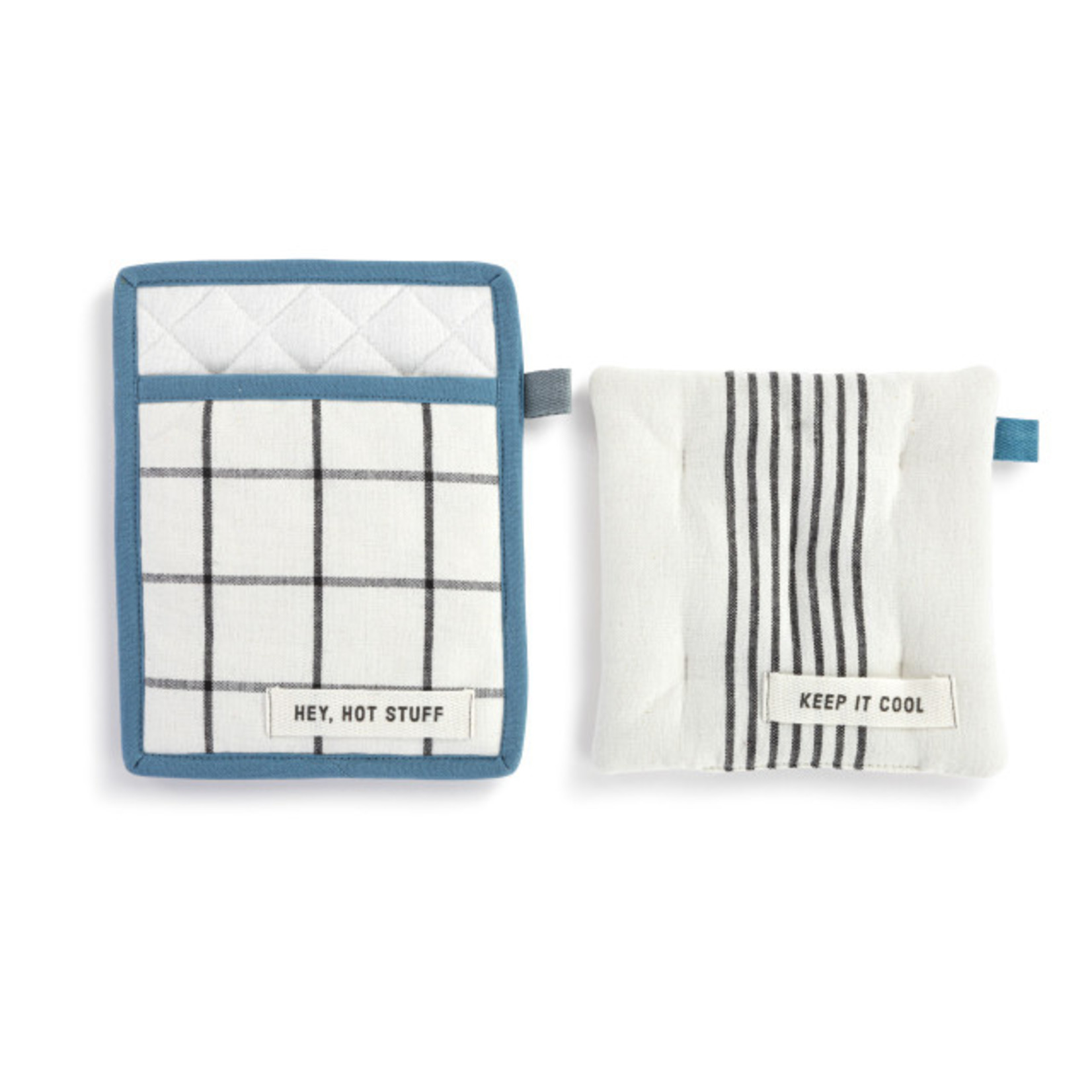 Demdaco Hey Hot Stuff Potholders - S/2