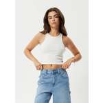 Afends Pearly Cropped Hemp Rib Singlet