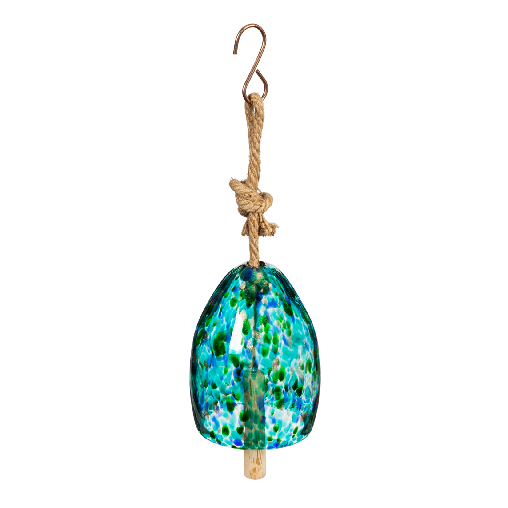 Evergreen Art Glass Bell Chime