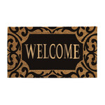 Evergreen Welcome Coir Doormat w/Rubber inset