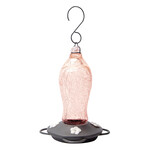 eddi's wholesale Artisan Glass Hummingbird Feeder - Pink