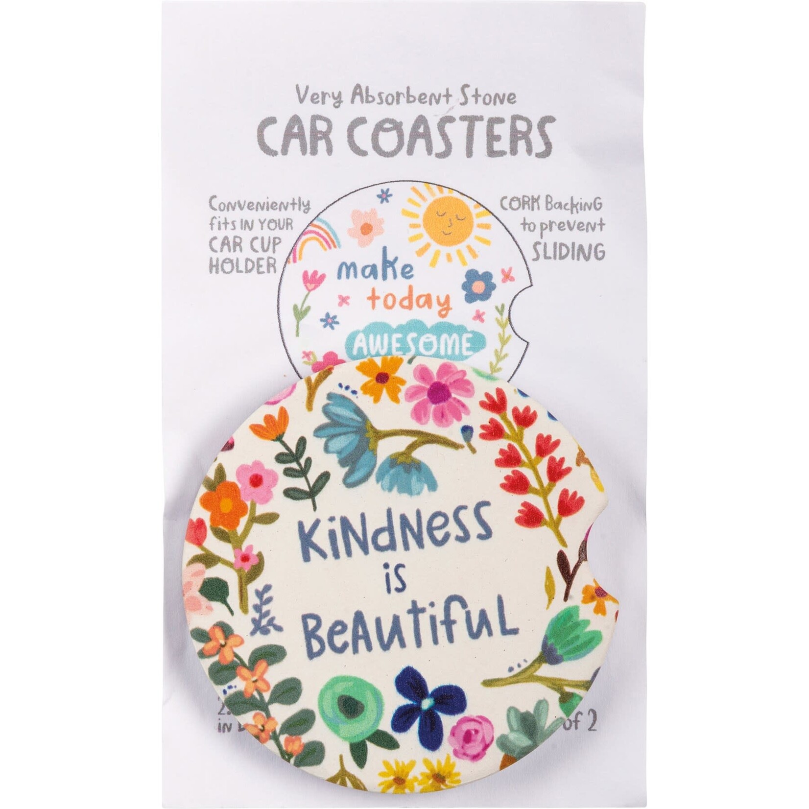 Primitives by Kathy Kindness/Make Today Car Coasters - set/2