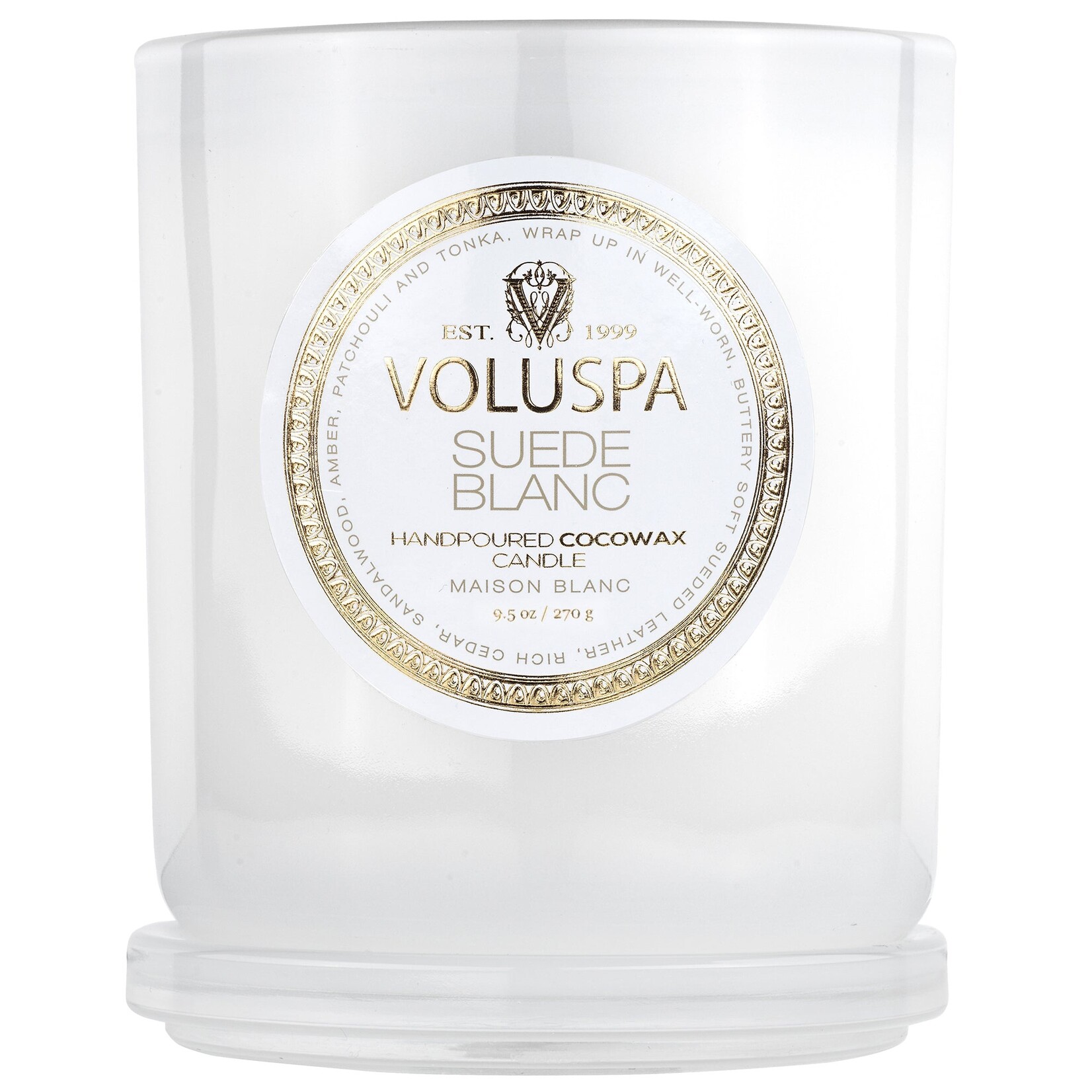 Voluspa Suede Blanc Classic Candle - 9.5oz