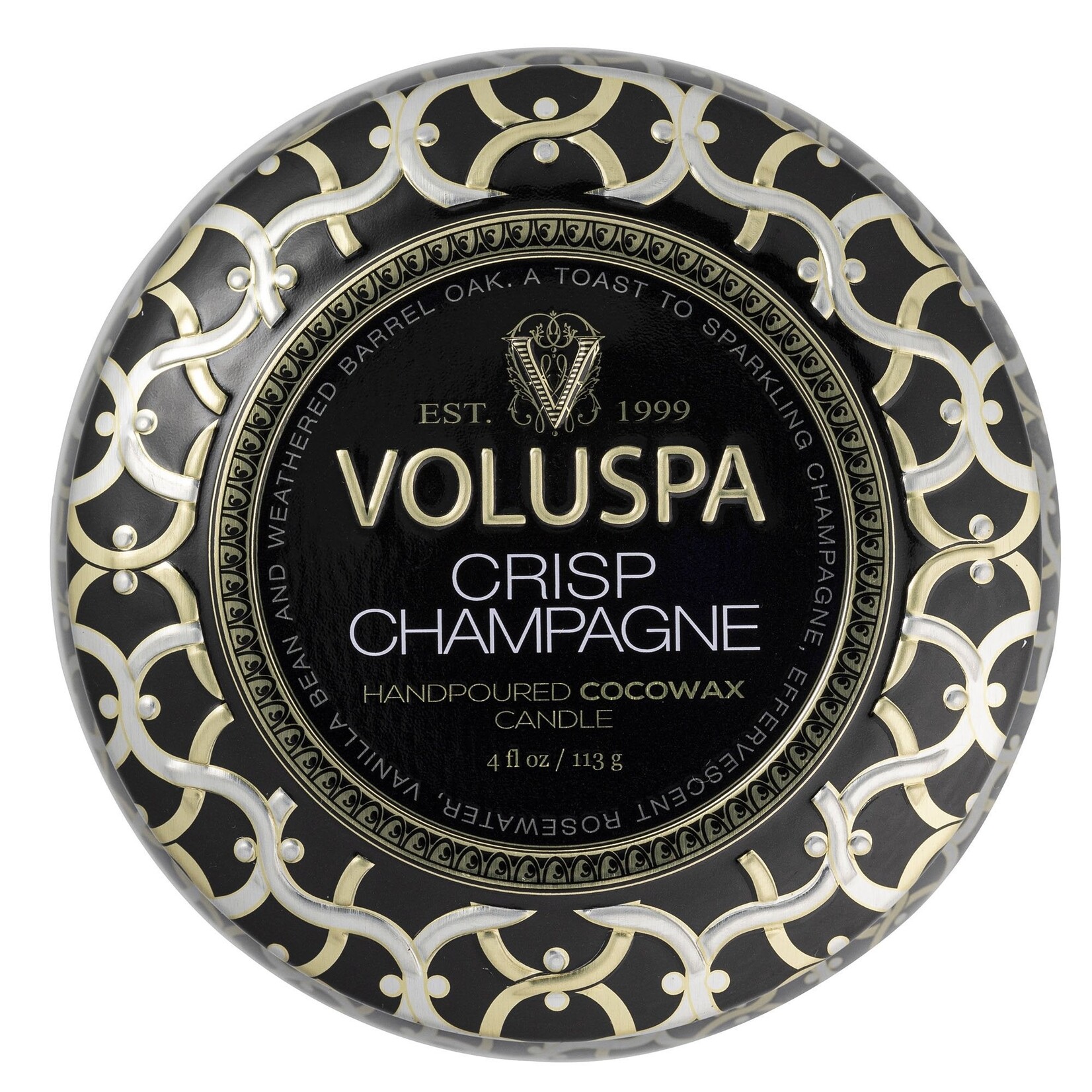 Voluspa Crisp Champagne Mini Tin Candle