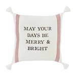Mud Pie Merry and Bright Loomed Pillow