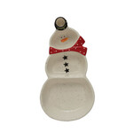 Creative Coop Snowman Dish w/Toothpick Holder