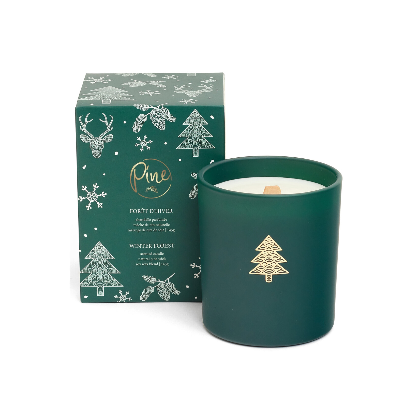 Pine Centre Winter Forest Candle