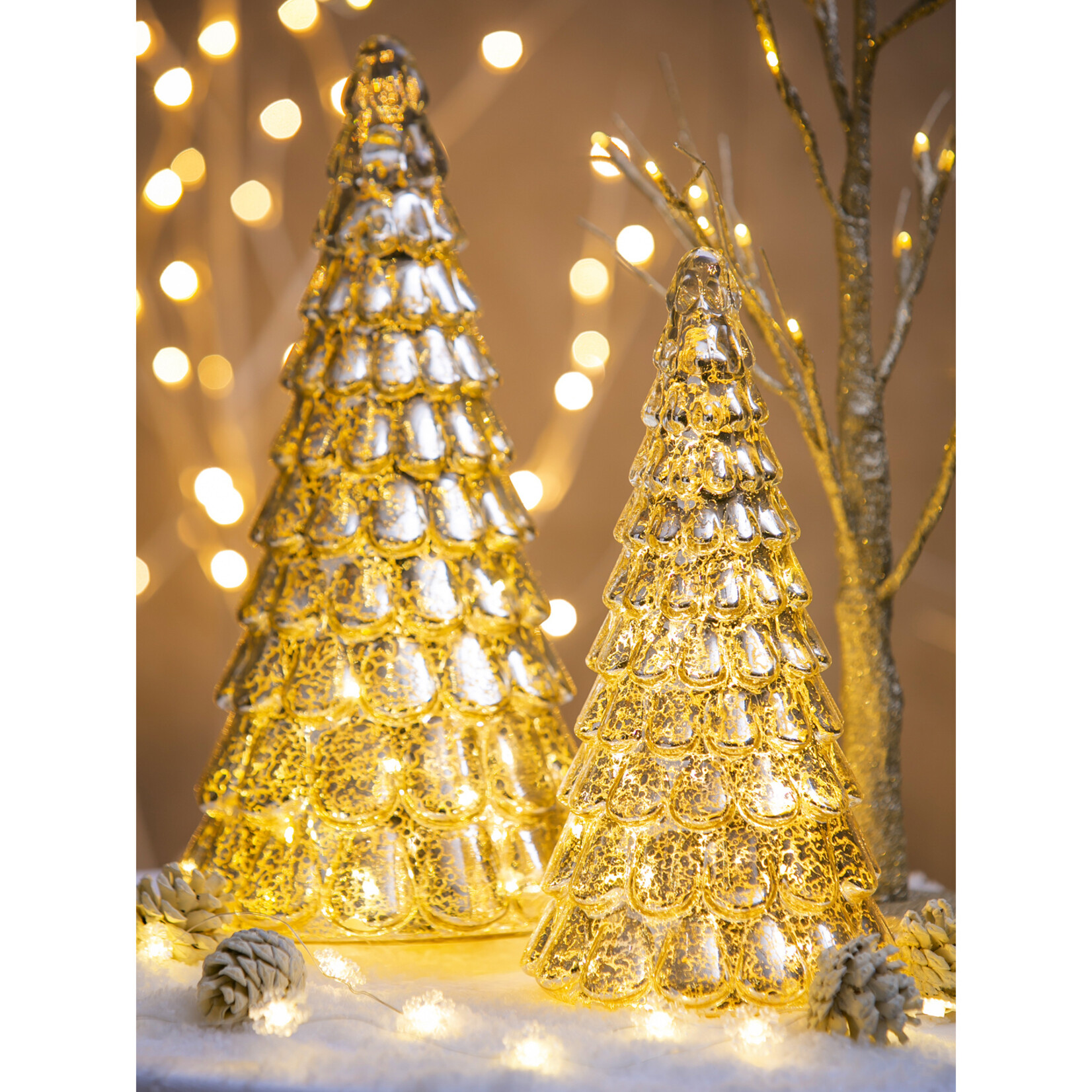 Evergreen Gold LED Tree - 12.5"