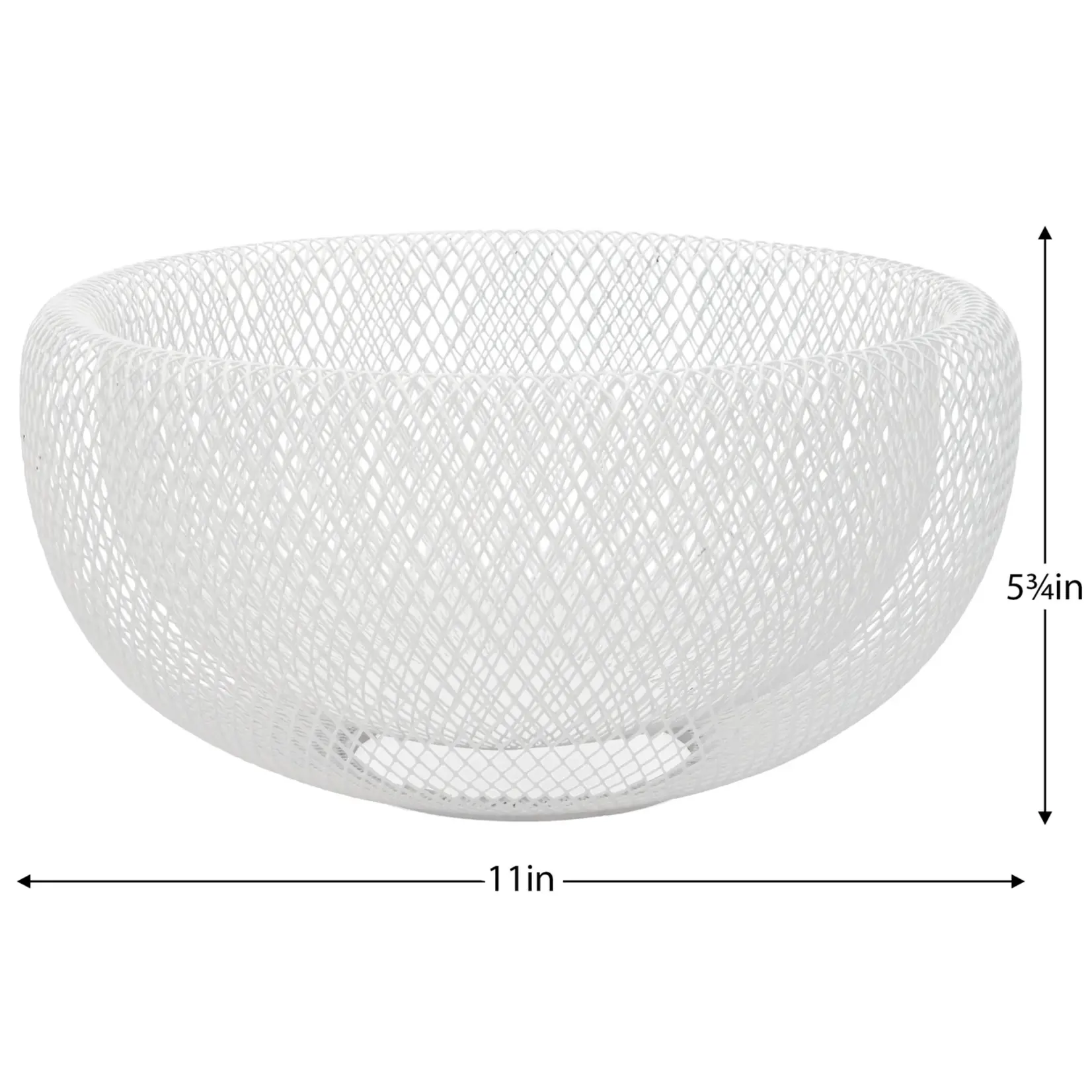 Torre & Tagus Mesh Double Wall White Bowl 11"