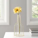 Torre & Tagus Wire Bottle Vase 8.5" - Gold
