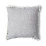 Style in Form Moroccan Frayed Edge Pillow - Stone