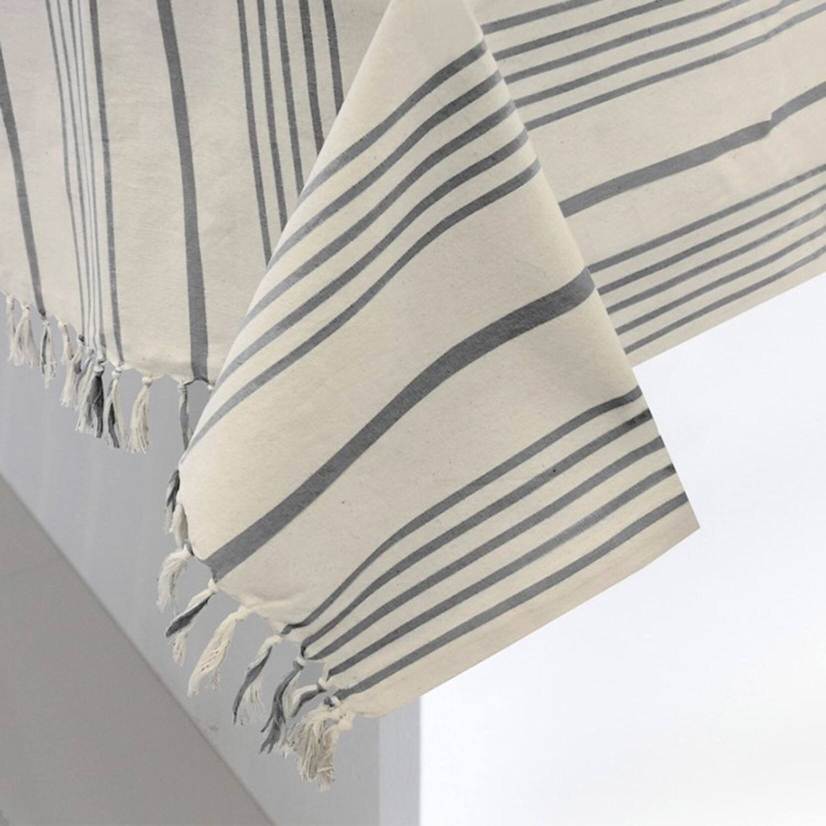 Harman Soft Stripe Grey Tablecloth - 60x120